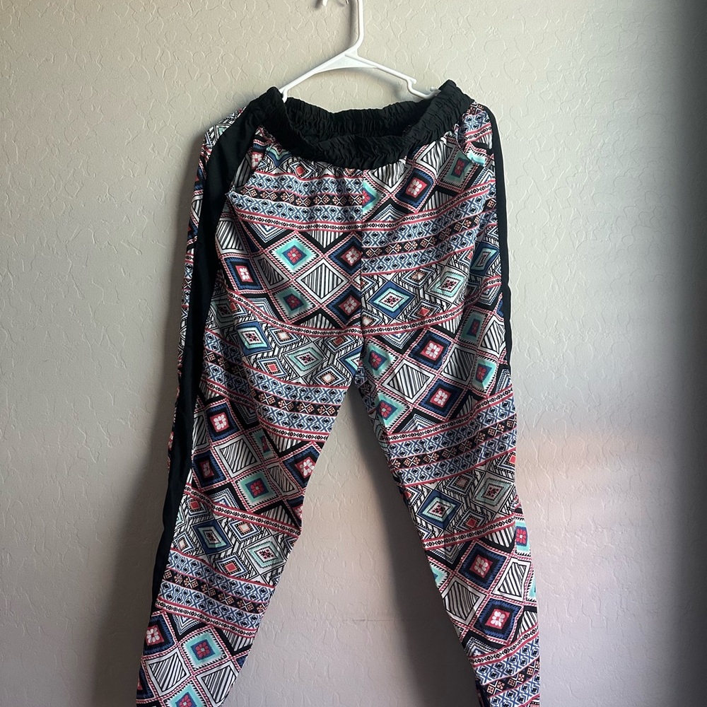 Tribal Print Jogger Pants